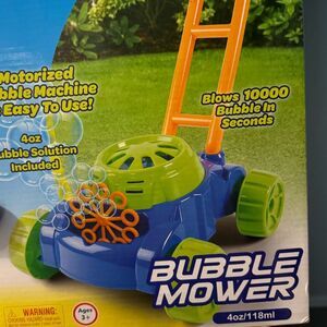 Bubble walker lawn Mower Toy - Blue and Green